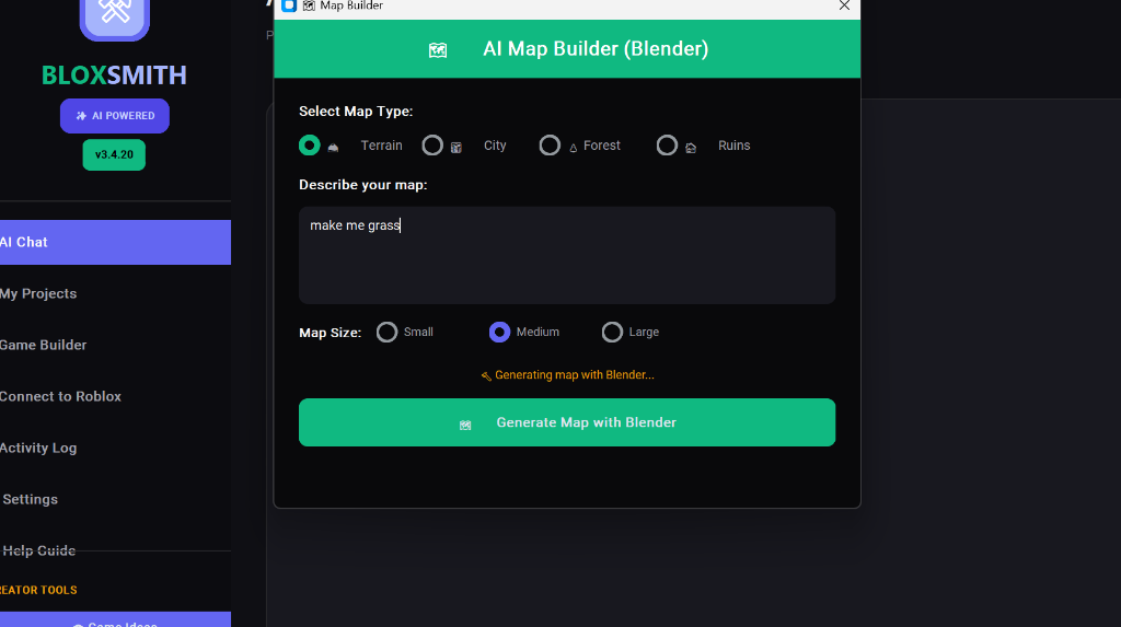 AI Map Builder with Blender